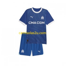Camisolas de futebol Olympique de Marseille Criança Equipamento Alternativa 2023/24 Manga Curta
